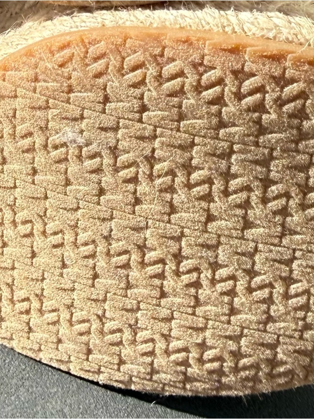 Michael Kors Cream Frayed Zip-Front Wedge Sandals - Picture 11 of 11